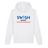 Sweat Capuche Femme Blanc Bleu Noir Rouge - Coton BIO🌱 - Team Swish Basket France