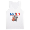 Débardeur Homme Blanc Bleu Noir Rouge - 100% Coton BIO🌱 - Swish Basketball France
