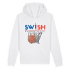 Sweat Capuche Homme Blanc Bleu Noir Rouge - Coton BIO🌱 - Swish Basketball France