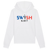 Hoodie Femme Blanc Bleu Noir Rouge - Coton BIO🌱 - Swish Basket France