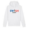 Sweat Capuche Homme Blanc Bleu Noir Rouge - Coton BIO🌱 - Swish Basket France