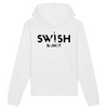 Hoodie Homme Blanc Noir - Coton BIO🌱 - Swish Basket