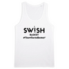 Débardeur Homme Blanc Noir - 100% Coton BIO🌱 - Team Swish Basket