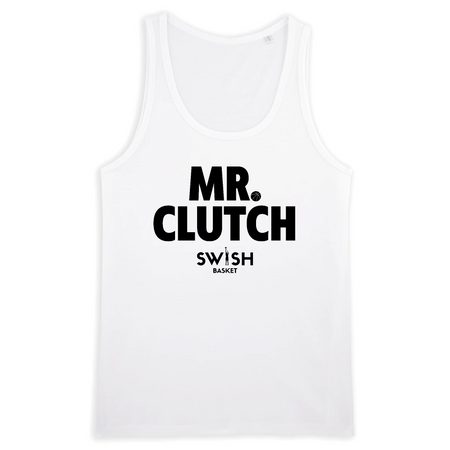 Débardeur Homme Blanc Noir - 100% Coton BIO🌱 - Mr Clutch