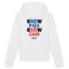 Hoodie Homme Blanc Noir Bleu Rouge - Coton BIO🌱 - Know Pain Know Gain