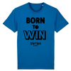 Tee Shirt Homme Bleu Noir - 100% Coton BIO🌱 - Born to Win