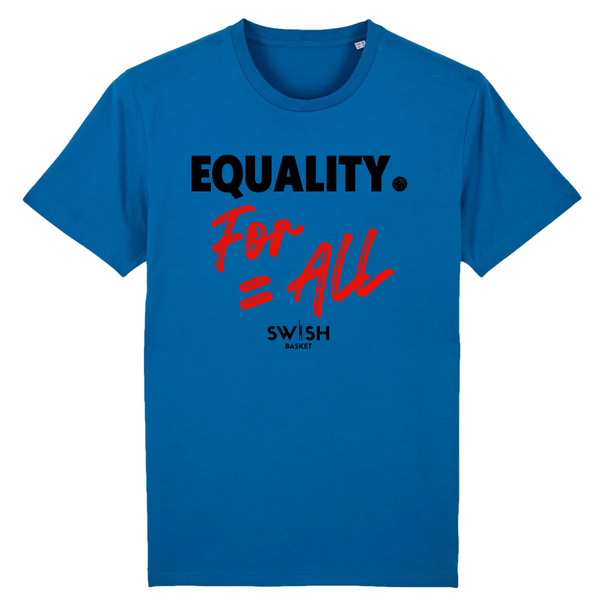 T-Shirt Homme Bleu Noir Rouge - 100% Coton BIO🌱 - Equality For All