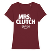 T-Shirt Femme Bordeaux Blanc - 100% Coton BIO🌱 - Mrs Clutch
