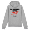 Hoodie Homme Gris Noir Rouge - Coton BIO🌱 - Basketball Never Stop