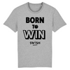 Tshirt Homme Gris Noir - 100% Coton BIO🌱 - Born to Win