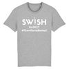 Tshirt Homme Gris Blanc - 100% Coton BIO🌱 - Team Swish Basket