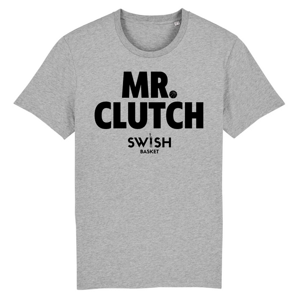 Tshirt Homme Gris Noir - 100% Coton BIO🌱 - Mr Clutch