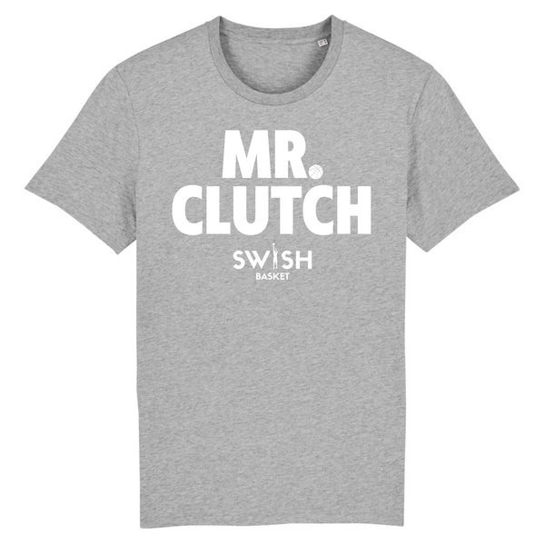 Tshirt Homme Gris Blanc - 100% Coton BIO🌱 - Mr Clutch