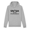 Sweat Capuche Femme Gris Noir - Coton BIO🌱 - Team Swish Basket