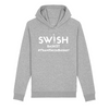 Sweat Capuche Femme Gris Blanc - Coton BIO🌱 - Team Swish Basket