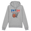 Hoodie Homme  Gris Bleu Noir Rouge - Coton BIO🌱 - Swish Basketball France