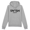 Hoodie Homme Gris Noir - Coton BIO🌱 - Swish Basket