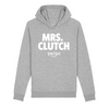 Sweat Capuche Femme Gris Blanc - Coton BIO🌱 - Mrs Clutch