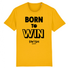 T-Shirt Homme Jaune Noir - 100% Coton BIO🌱 - Born to Win