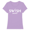Tee Shirt Femme Lavande Blanc - 100% Coton BIO🌱 - Swish Basket