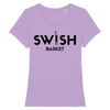 Teeshirt Femme Lavande Noir - 100% Coton BIO🌱 - Swish Basket