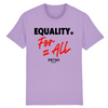 Tshirt Homme Lavande Noir Rouge - 100% Coton BIO🌱 - Equality For All