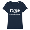 Tshirt Femme Marine Blanc - 100% Coton BIO🌱 - Team Swish Basket