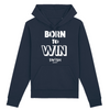 Hoodie Homme Marine Blanc - Coton BIO🌱 - Born to Win