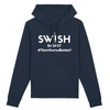 Hoodie Femme Marine Blanc - Coton BIO🌱 - Team Swish Basket