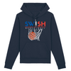 Hoodie Femme Marine Bleu Blanc Rouge - Coton BIO🌱 - Swish Basketball France