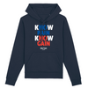 Hoodie Homme Marine Blanc Bleu Rouge - Coton BIO🌱 - Know Pain Know Gain