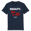 T-Shirt Homme Marine Blanc Rouge - 100% Coton BIO🌱 - Equality For All