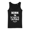 Débardeur Femme Noir Blanc - 100% Coton BIO🌱 - Born to Win