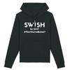Hoodie Femme Noir Blanc - Coton BIO🌱 - Team Swish Basket