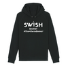 Sweat Capuche Femme Noir Blanc - Coton BIO🌱 - Team Swish Basket