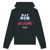 Hoodie Femme Noir Blanc Rouge Bleu - Coton BIO🌱 - Play Hard or Go Home