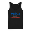 Débardeur Femme Noir Bleu Blanc Rouge - 100% Coton BIO🌱 - Team Swish Basket France