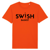 Tshirt Homme Orange Noir - 100% Coton BIO🌱 - Swish Basket