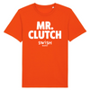 Teeshirt Homme Orange Blanc - 100% Coton BIO🌱 - Mr Clutch