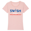 Tshirt Femme Rose Bleu Blanc Rouge - 100% Coton BIO🌱 - Team Swish Basket France