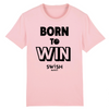 Teeshirt Homme Rose Noir - 100% Coton BIO🌱 - Born to Win