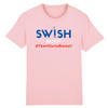 Tee Shirt Homme Rose Bleu Blanc Rouge - 100% Coton BIO🌱 - Team Swish Basket France