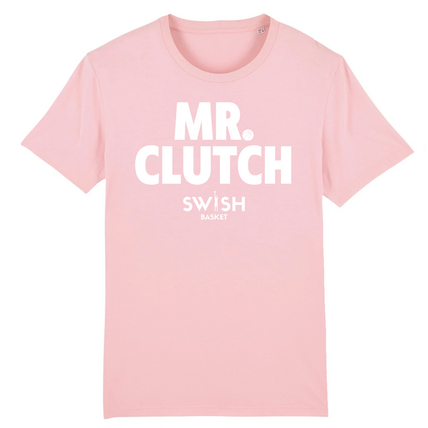 T-Shirt Homme Rose Blanc - 100% Coton BIO🌱 - Mr Clutch