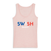 Débardeur Femme Rose Bleu Blanc Rouge - 100% Coton BIO🌱 - Swish Basket France