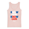 Débardeur Femme Rose Bleu Blanc Rouge - 100% Coton BIO🌱 - Know Pain Know Gain