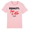 Tshirt Homme Rose Noir Rouge - 100% Coton BIO🌱 - Equality For All