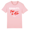 Tshirt Homme Rose Blanc Rouge - 100% Coton BIO🌱 - Equality For All