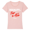 Tshirt Femme Rose Blanc Rouge - 100% Coton BIO🌱 - Equality For All