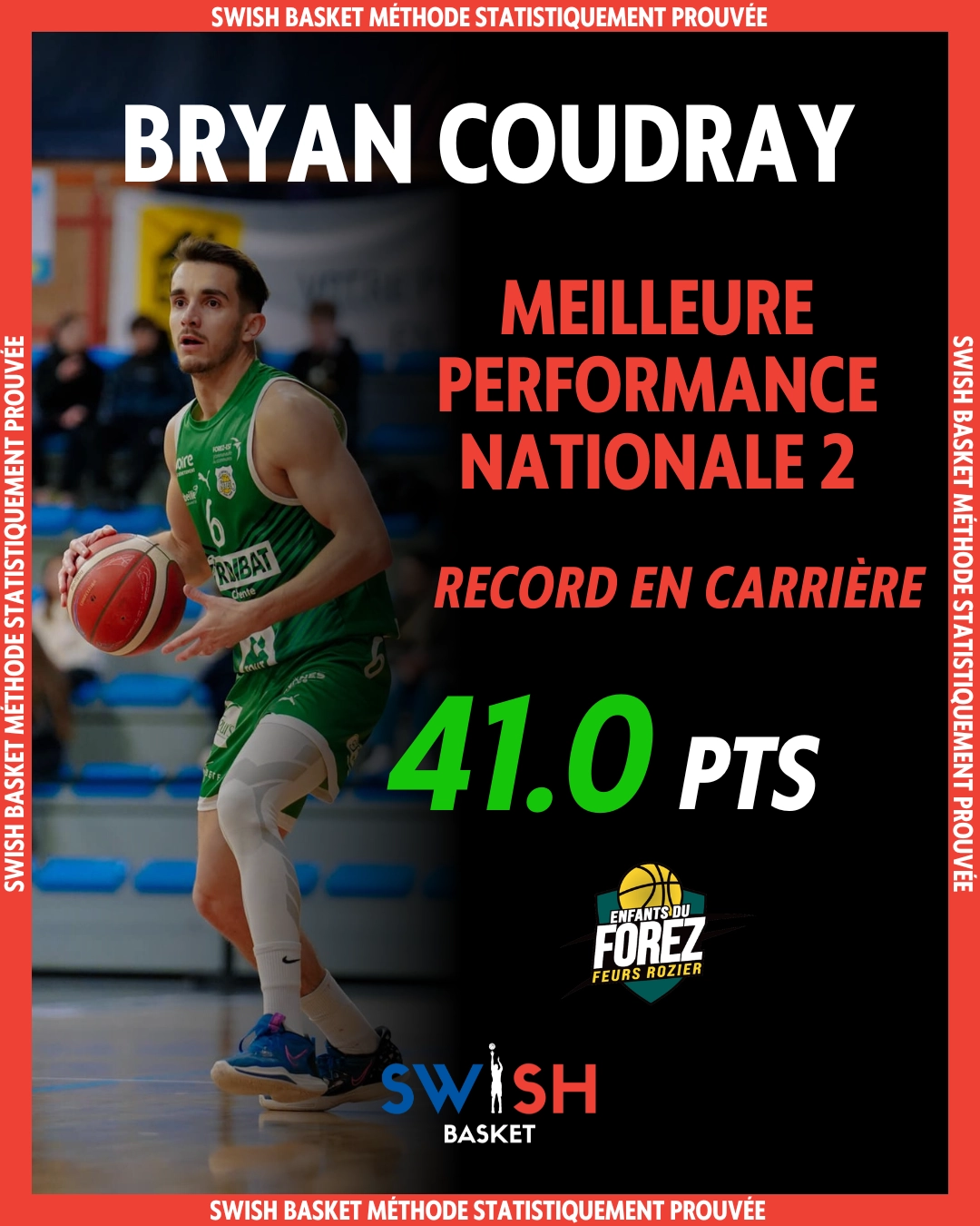 Bryan Coudray Nationale 2 Feurs Basket