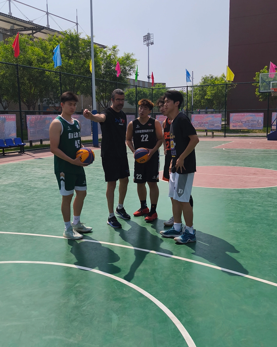 Swish Basket université BISTU Beijing Joueurs Perfectionnement tir 3x3